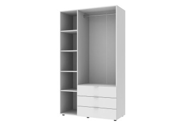 Skříň třídveřová Gelar 116.2 cm Bílá