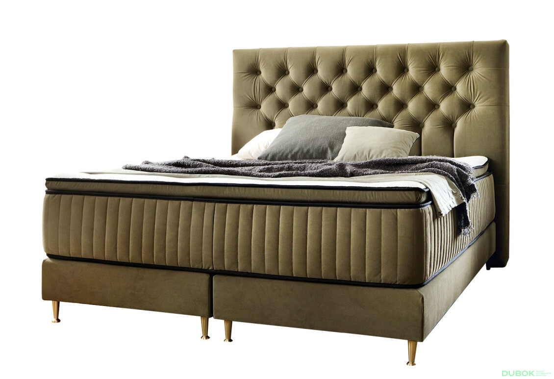 Postel Astoria 160x200 s roštem Matt Velvet 38 Davis, pružiny 7 zón