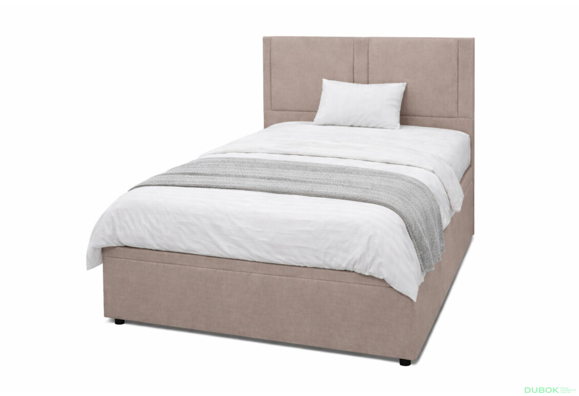 Postel Fro Sol 120x200 s roštem, úložným prostorem Mono 233, béž