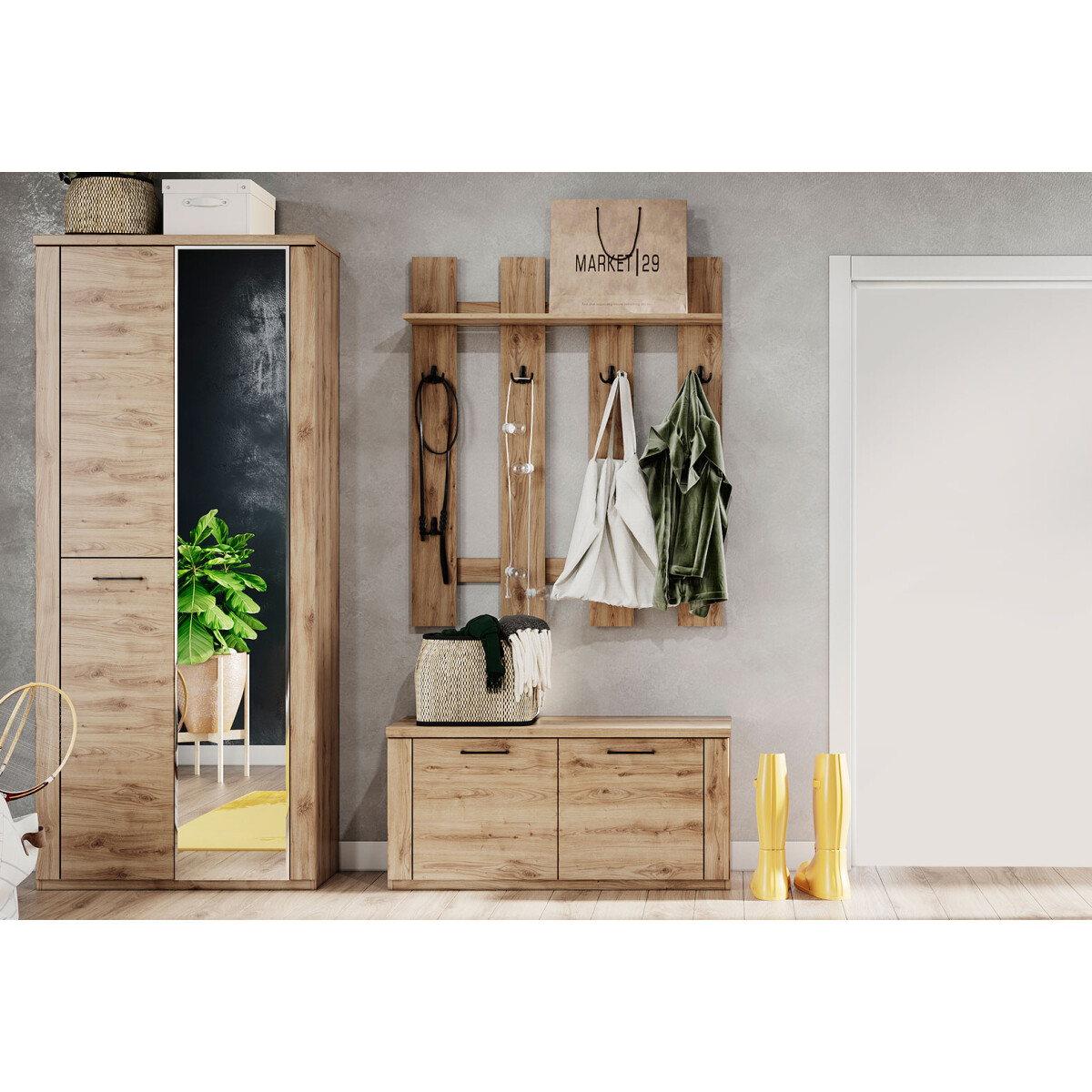 

Předsíňová sestava 2.0 m dub navarra Doorset