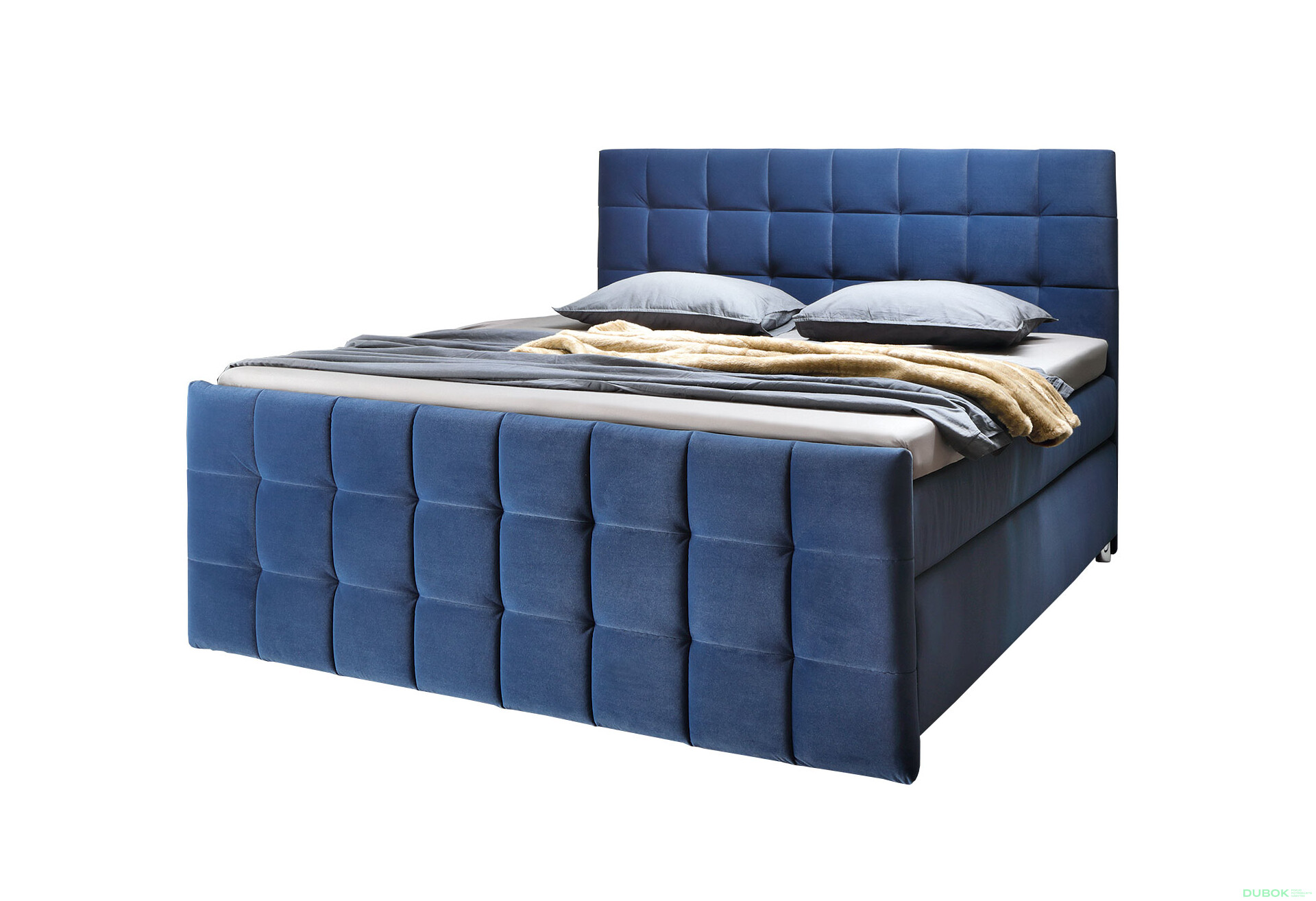 Fotografie 1 - Postel Imperia 180x200 s roštem Matt Velvet 79 Davis, Elastic-Top 6 cm