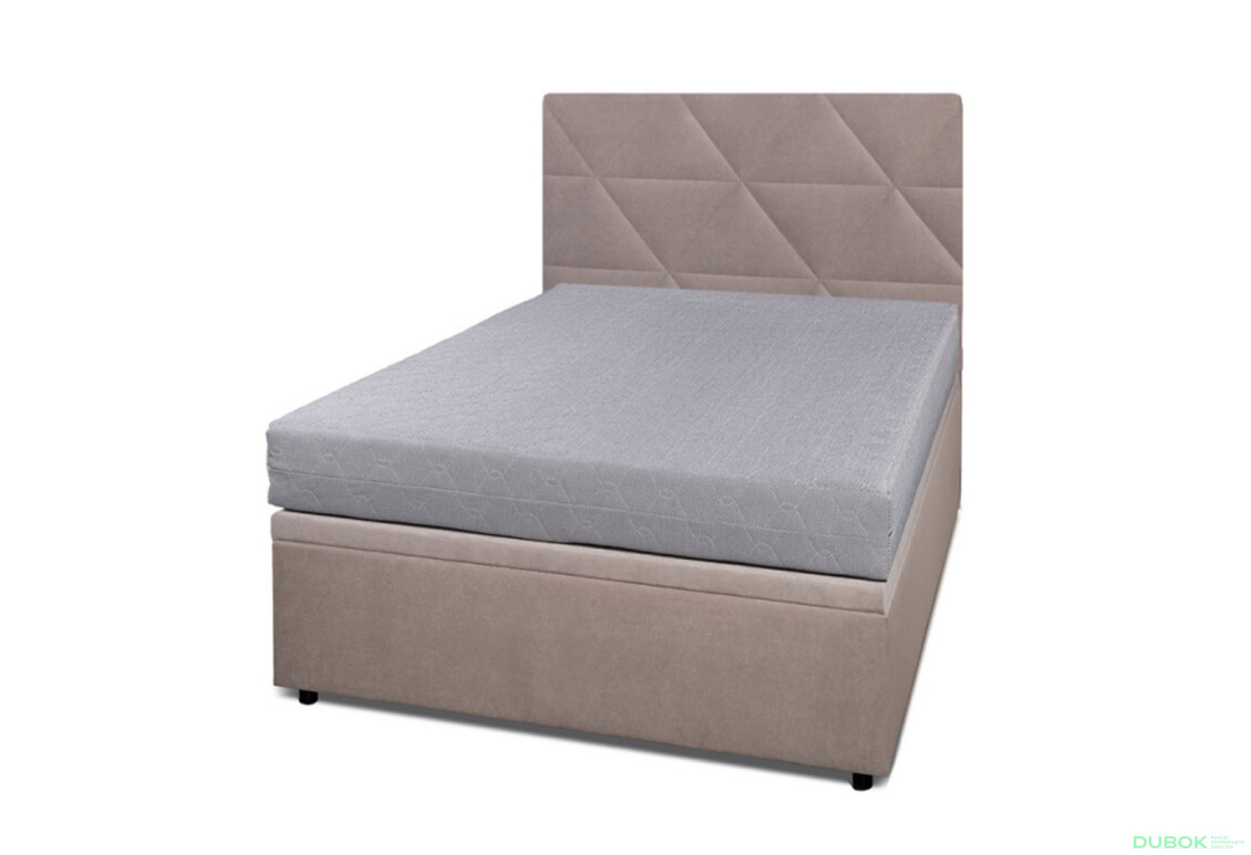 Postel Fro Caro 120x200 s roštem, úložným prostorem Mono 233, béž