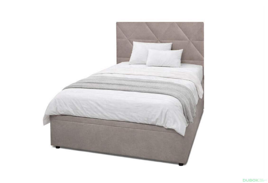 Postel Fro Caro 120x200 s roštem, úložným prostorem Mono 233, béž