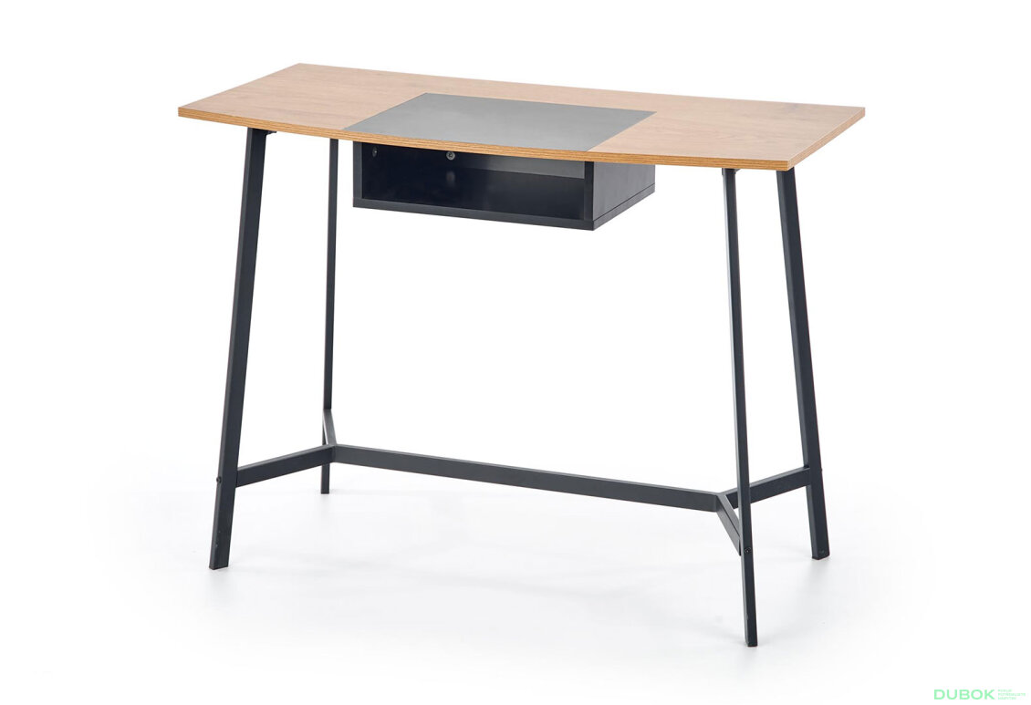 Psací stůl B41 dub zlatý / černý