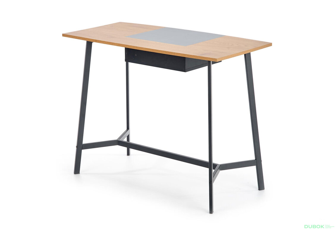 Fotografie 5 - Psací stůl B41 dub zlatý / černý