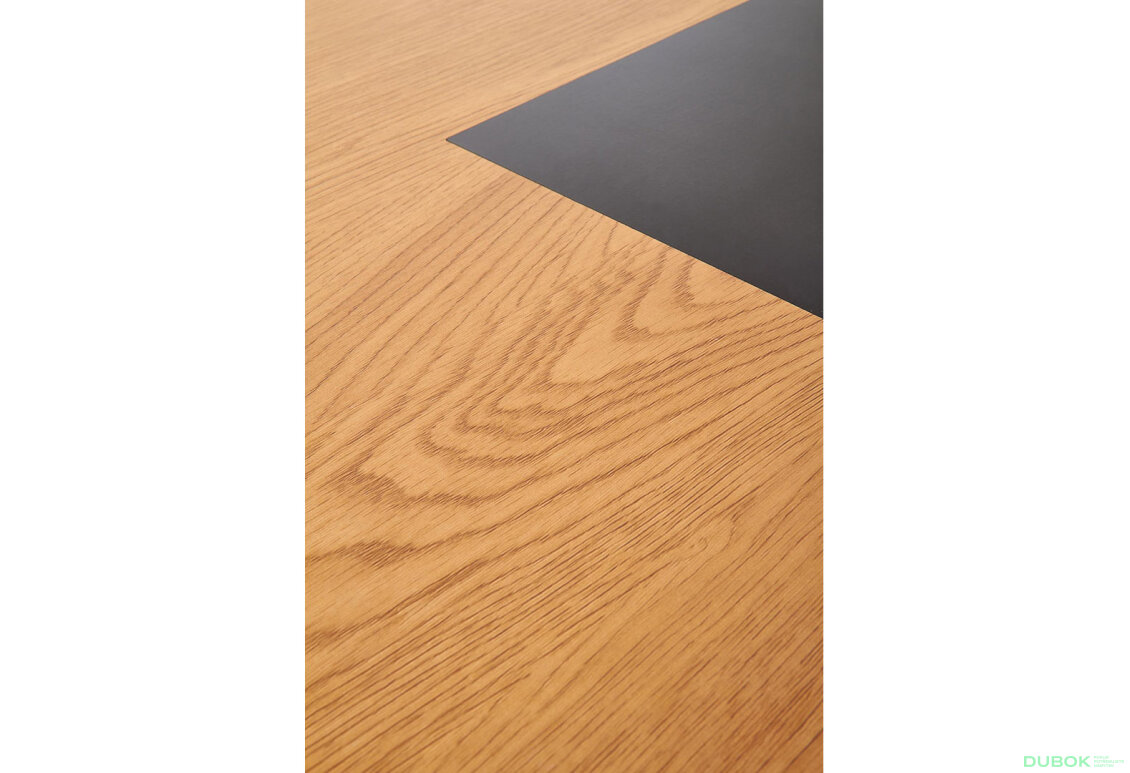 Fotografie 9 - Psací stůl B41 dub zlatý / černý