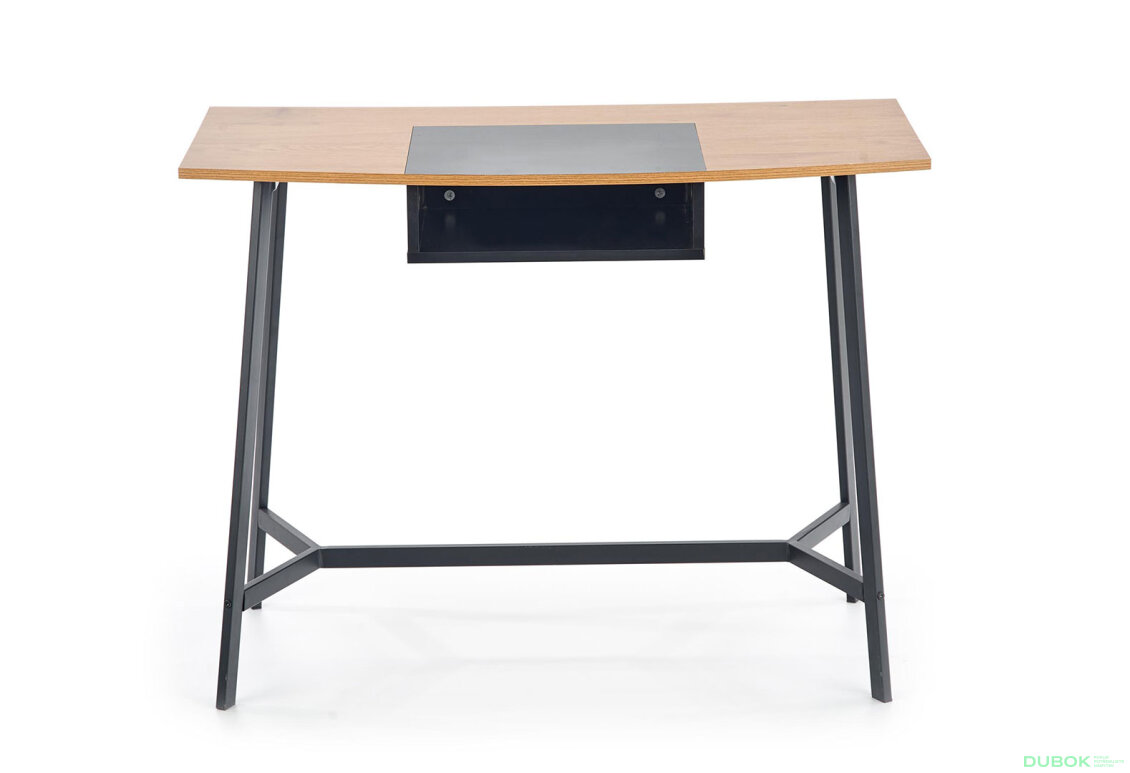 Fotografie 4 - Psací stůl B41 dub zlatý / černý