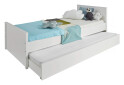 Postel 90x200 + zásuvka postele bílý Ole - Fotografie 2 Fotografie 2 - Postel 90x200 + zásuvka postele bílý Ole