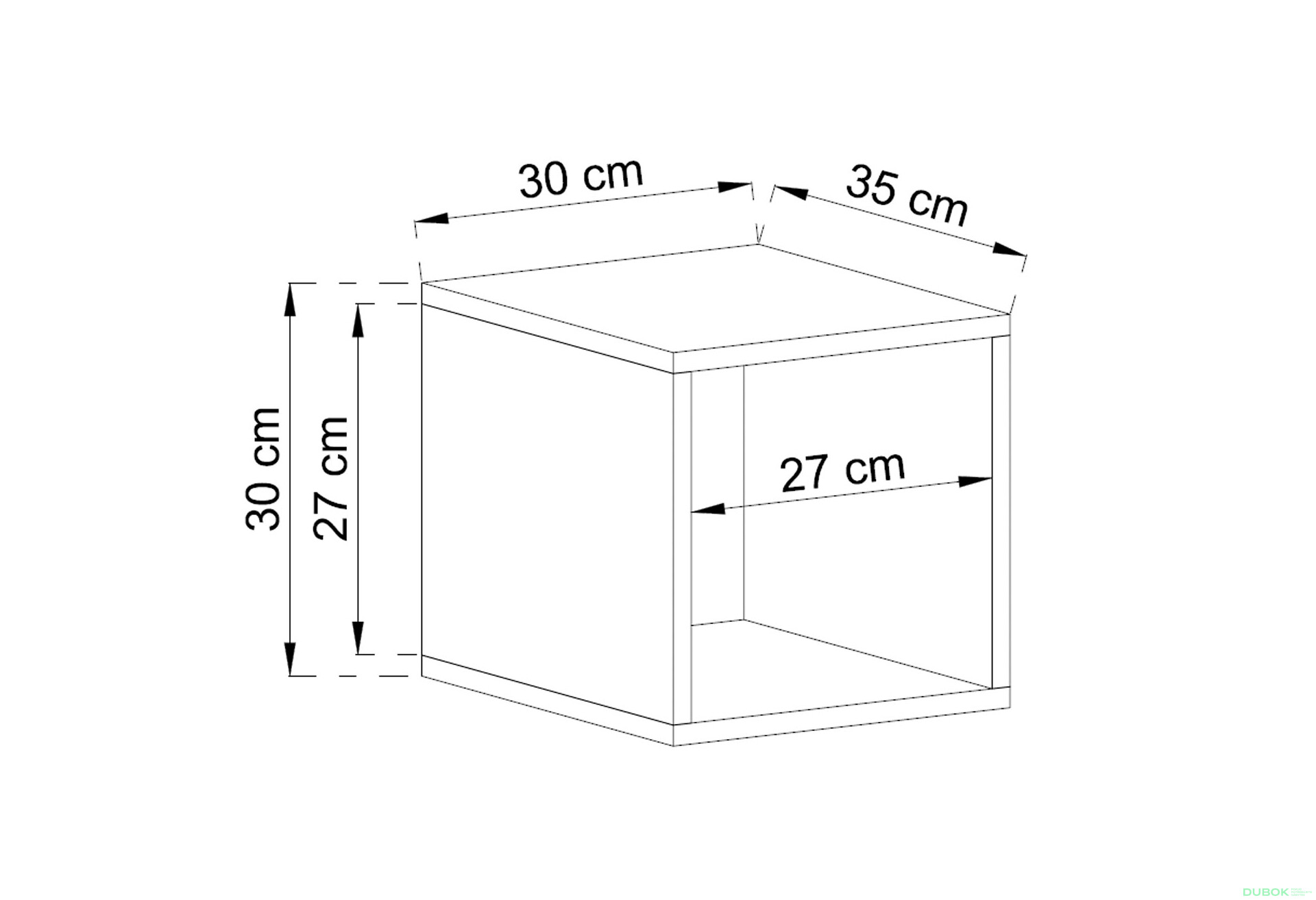 Regál na stěnu ER30 dub artisan Enjoy - Fotografie 2 Fotografie 2 - Regál na stěnu ER30 dub artisan Enjoy