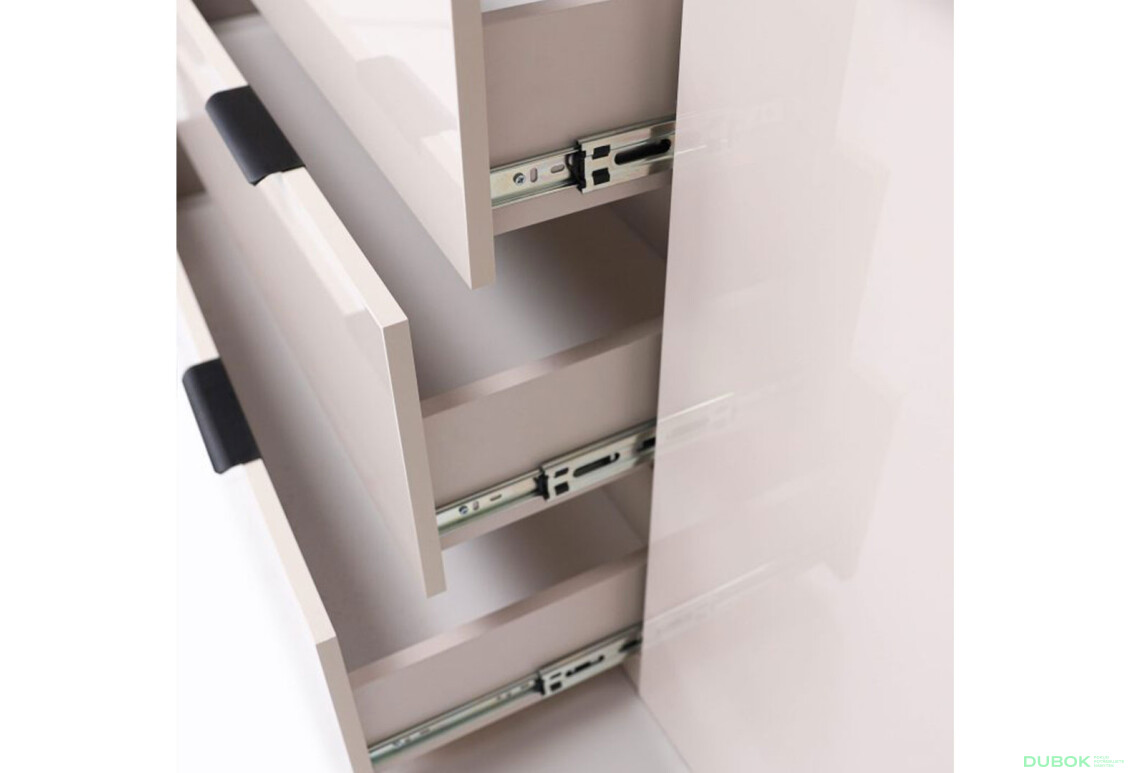 Fotografie 5 - Komoda Roma Color 2 dveře 3 šířky 1,6 m kašmírový lesk