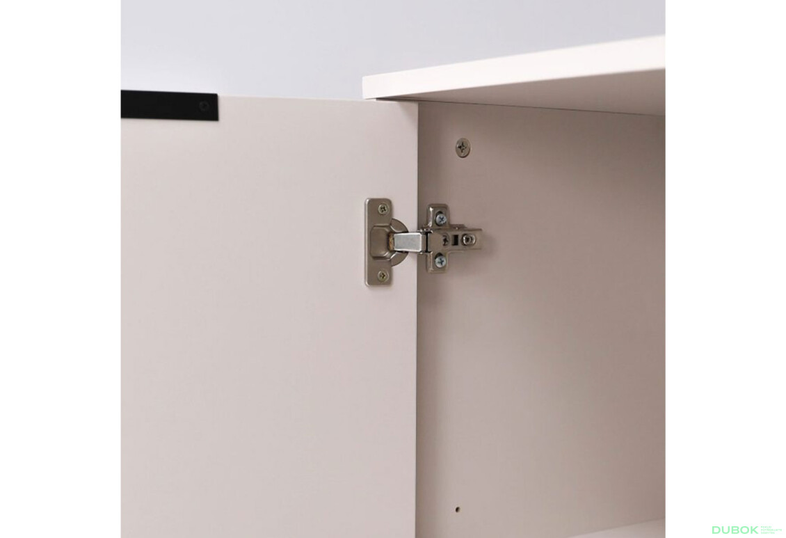 Fotografie 6 - Komoda Roma Color 2 dveře 3 šířky 1,6 m kašmírový lesk