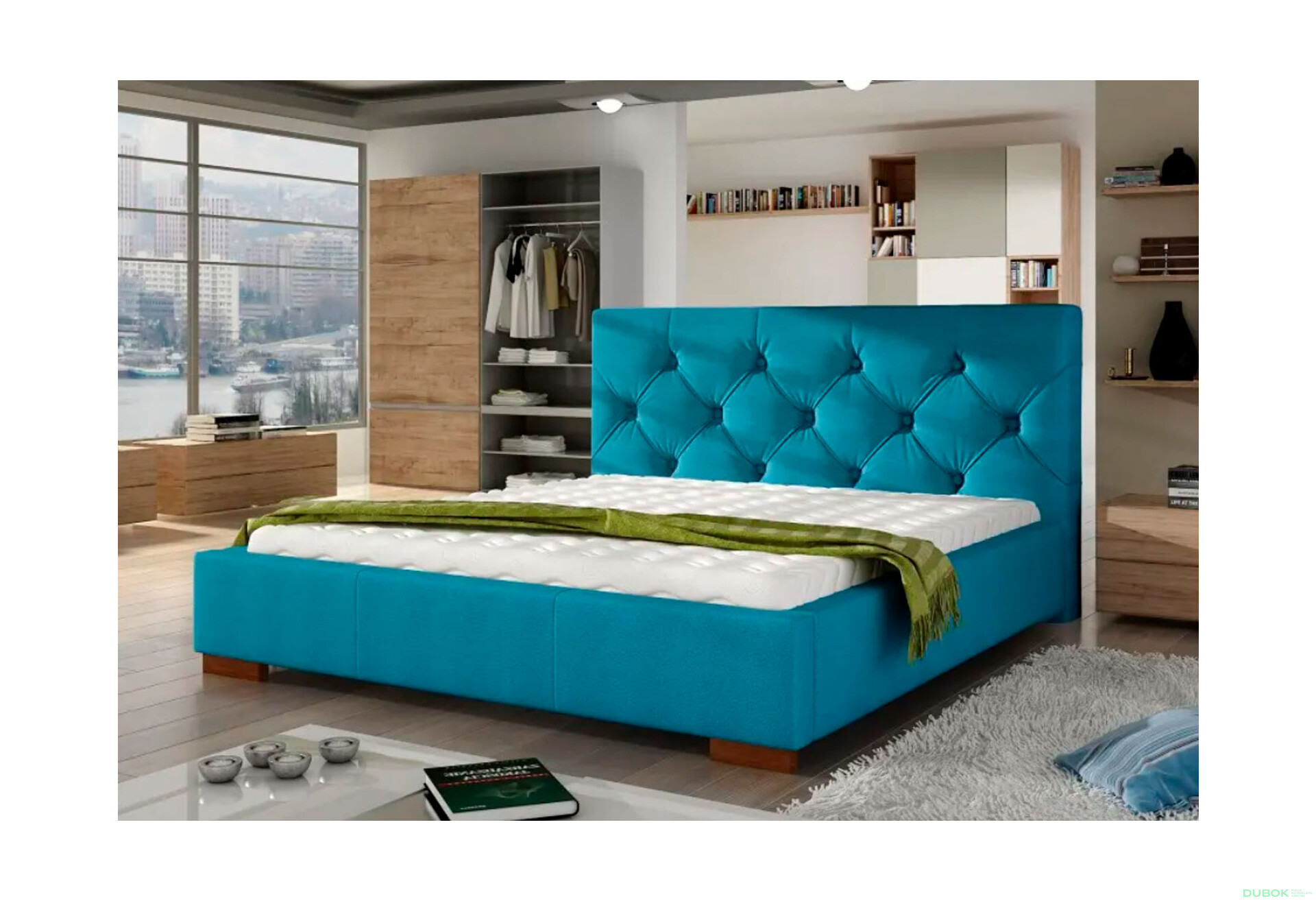 Fotografie 2 - Postel Elektra 180x200 Terra 75 Davis G4 Ořech