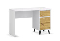 Psací stůl BORG 1d1s/120 bílý / dub artisan - Fotografie 4 Fotografie 4 - Psací stůl BORG 1d1s/120 bílý / dub artisan