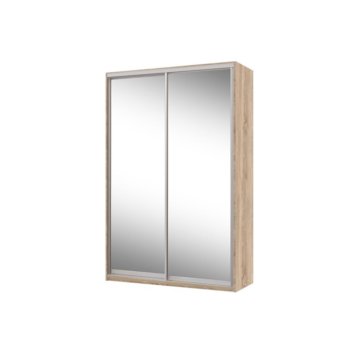 

Skříň 2D 1500x600x2400, 2 zrcadla, Světlý dub sonoma