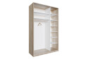 Skříň 2D 1500x600x2400, 2 zrcadla, Světlý dub sonoma - Fotografie 3 Fotografie 3 - Skříň 2D 1500x600x2400, 2 zrcadla, Světlý dub sonoma