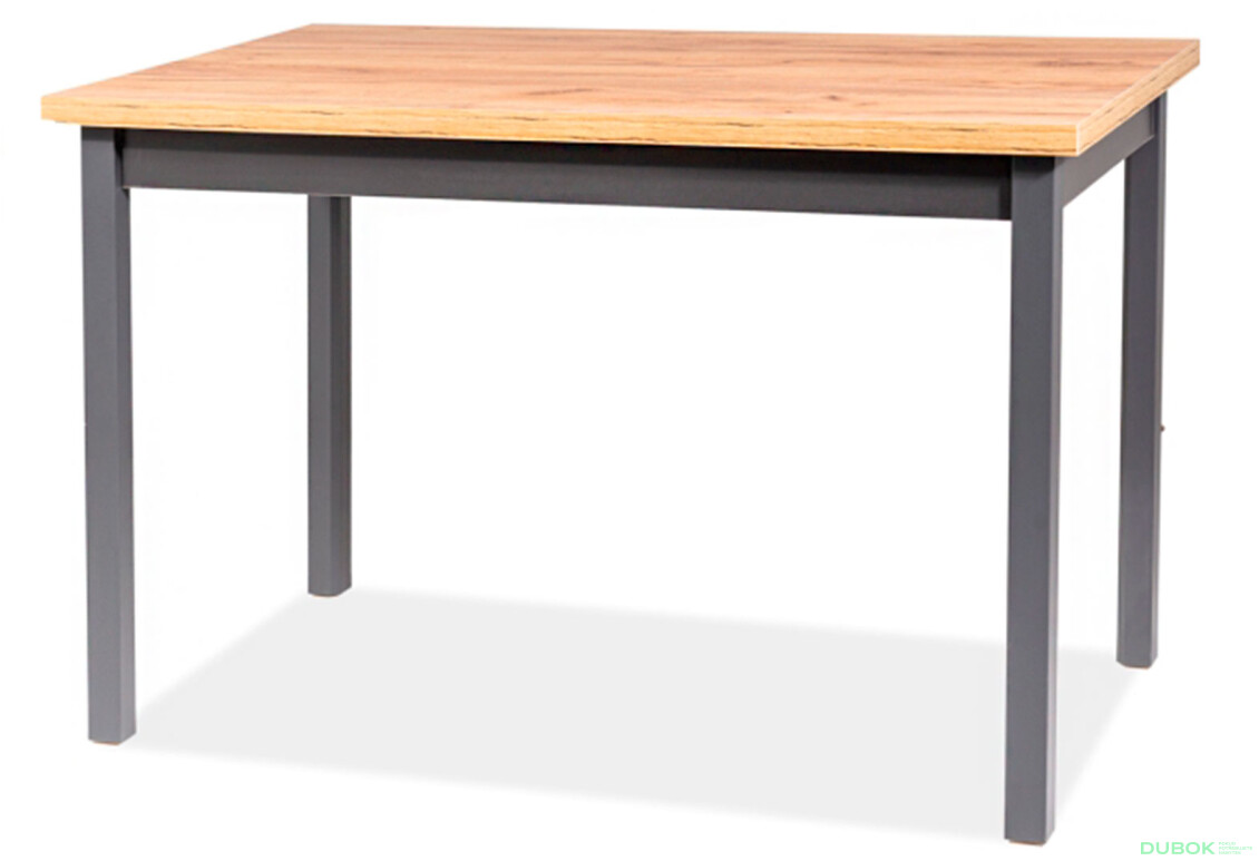 Stůl Adam 100x60 dub lancelot / antracit