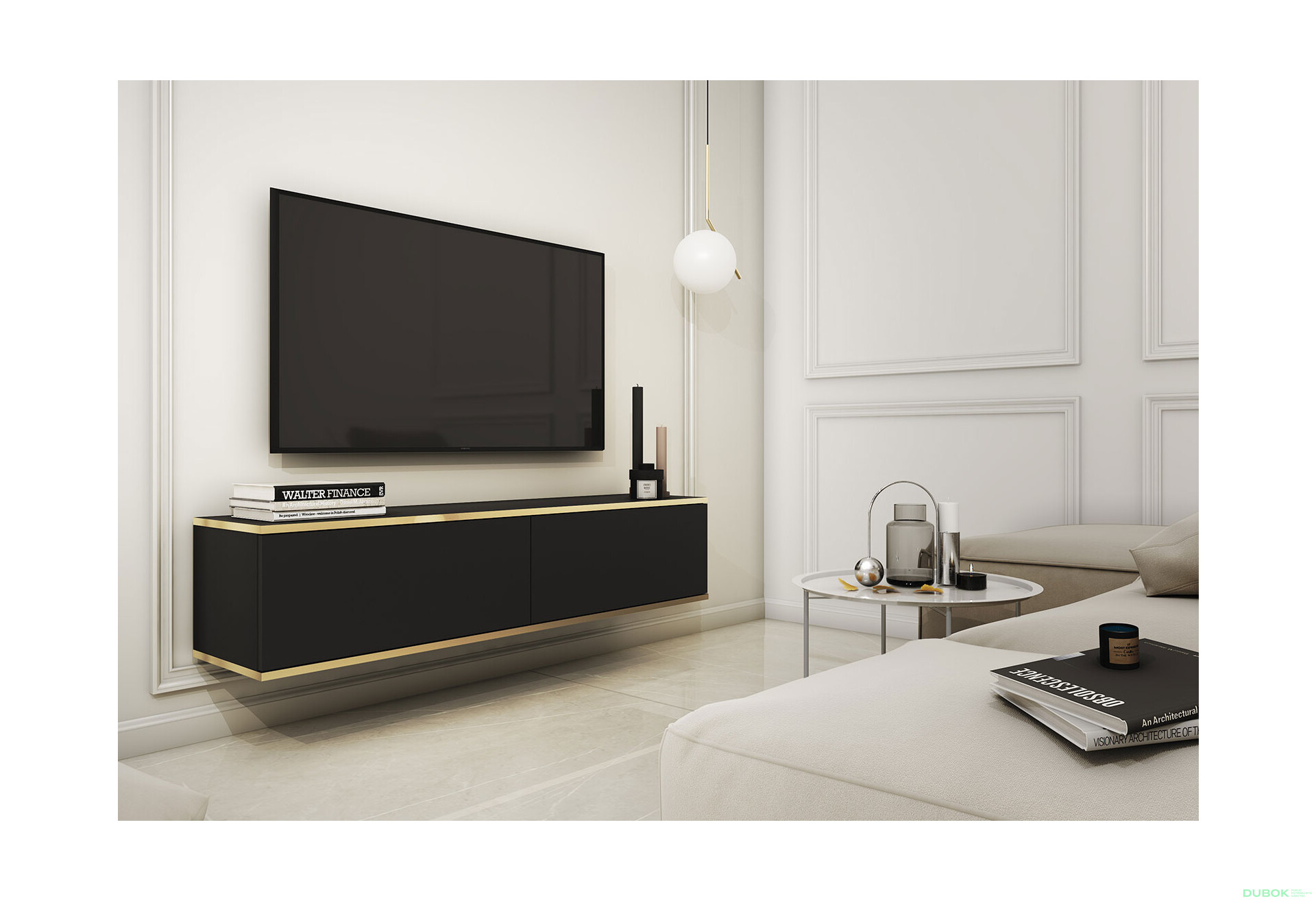 Fotografie 2 - TV stolek RTV 135 černý Oro
