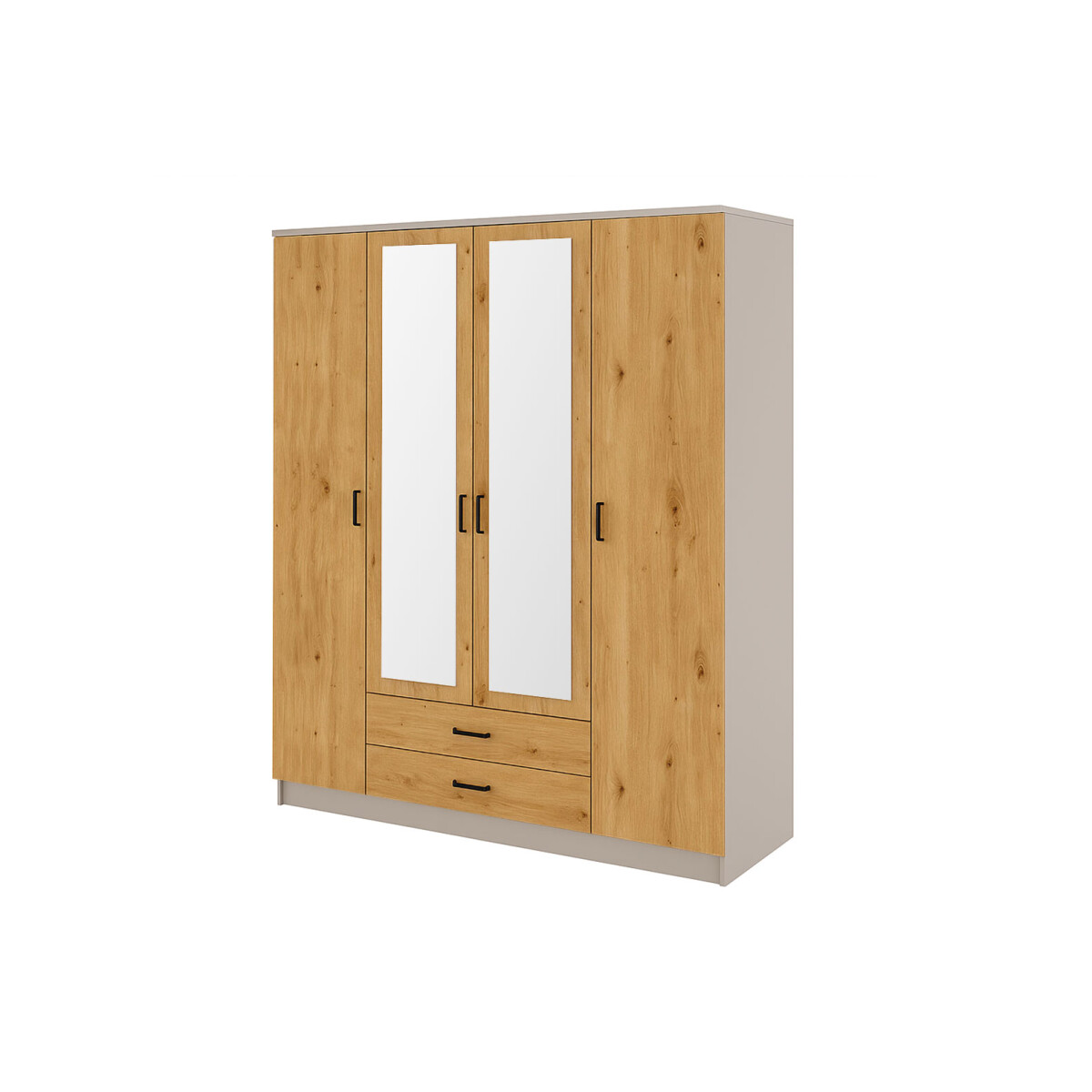 

Skříň Kami se zrcadlem 4d2s kašmír / dub artisan