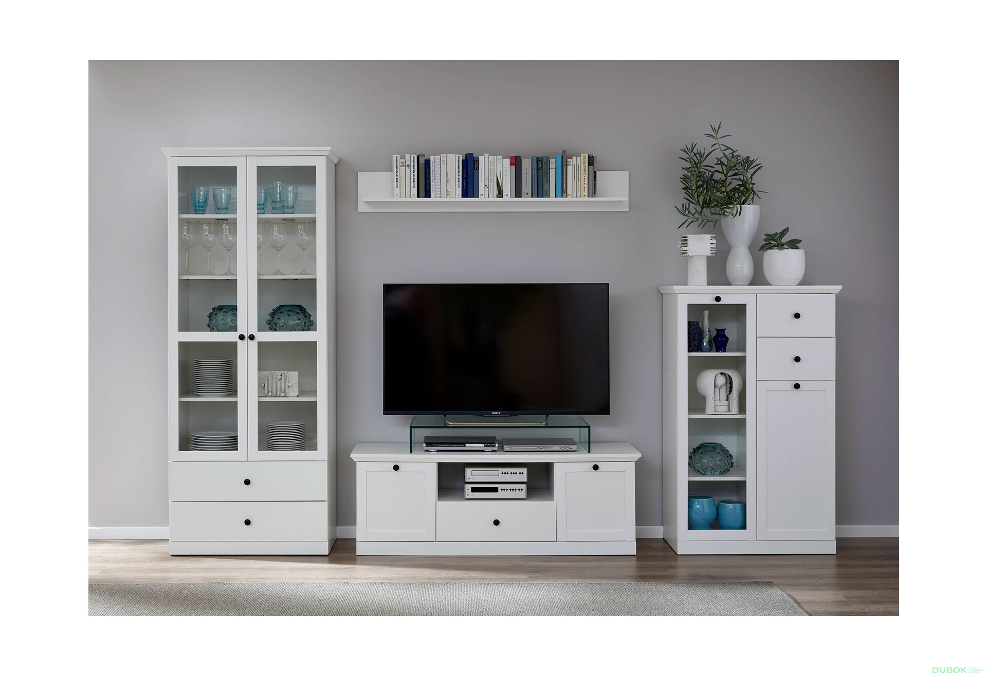 Obývací sestava 3.0 m bílá Brandson - Fotografie 3 Fotografie 3 - Obývací sestava 3.0 m bílá Brandson