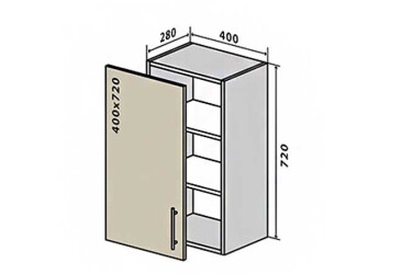 V3 Skříňka 1D 40 MoDa