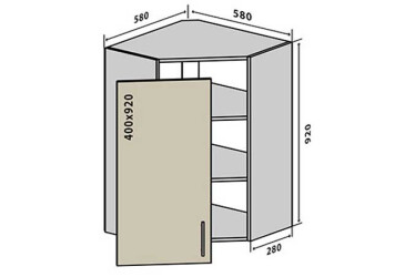 V54 Skříňka 1D 58 MoDa