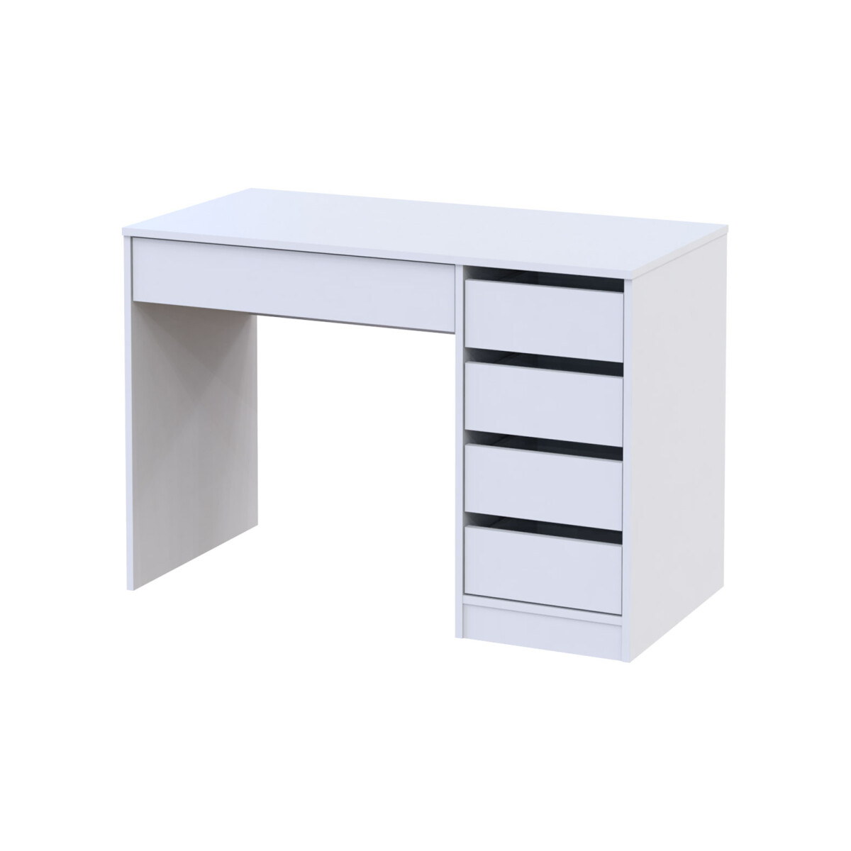 

Psací stůl s pravou montáží Profi 110 cm bílý