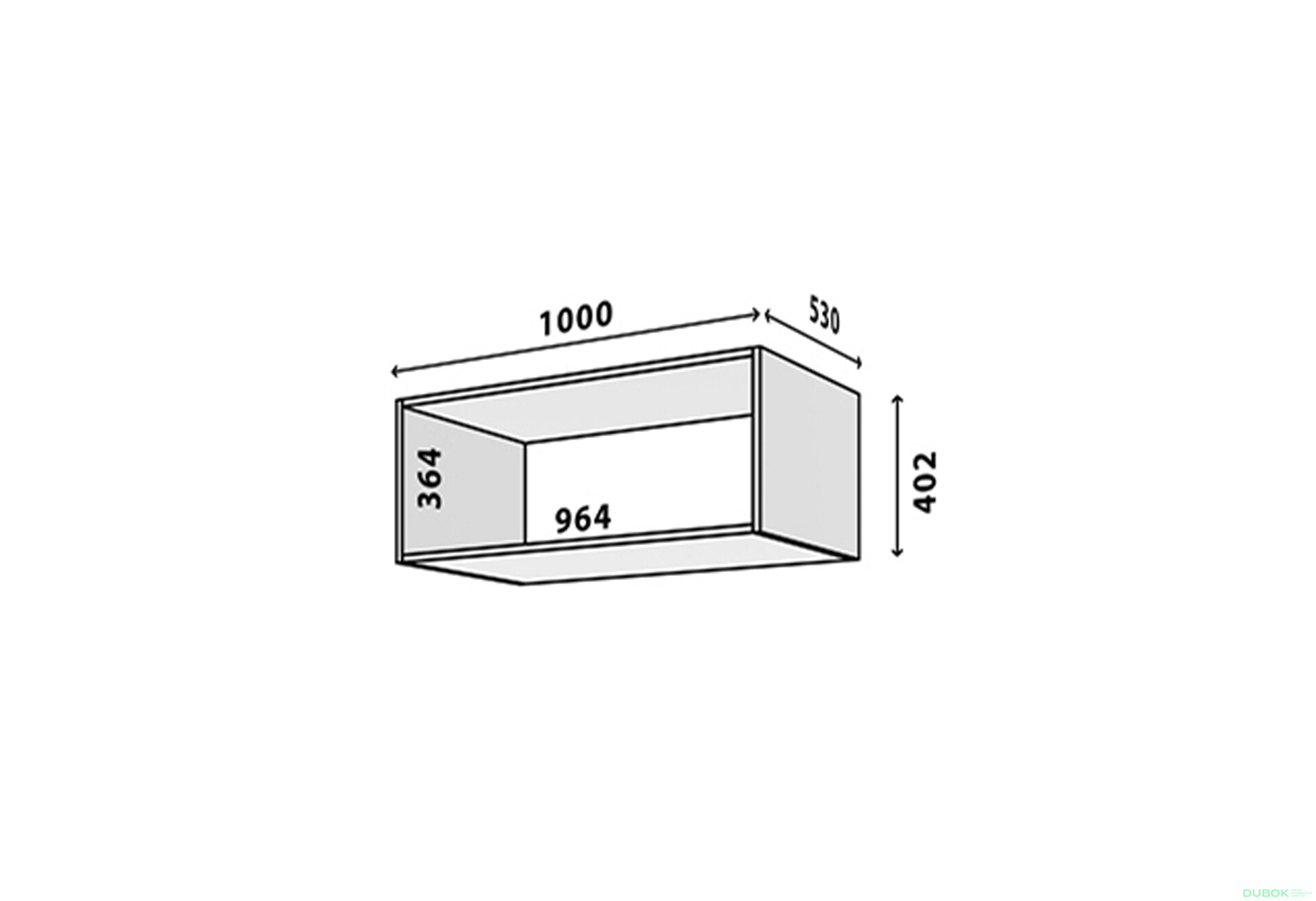 Fotografie 2 - Modul №21 A-1000x400 DTD 18 mm antracit