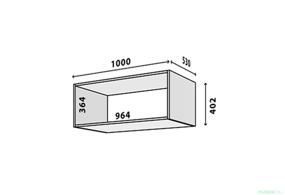 Fotografie 2 - Modul №21 A-1000x400 DTD 18 mm antracit