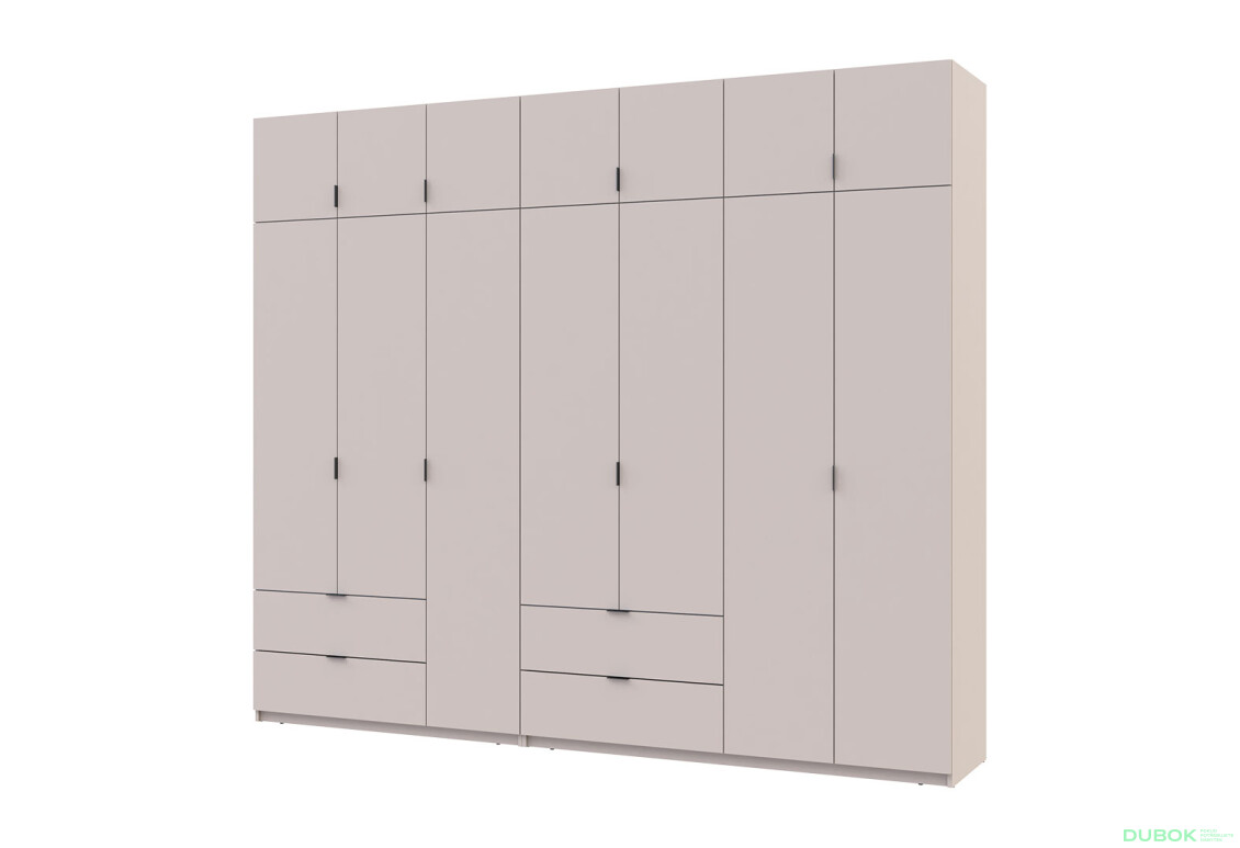 Skříň Lukas 3+4 DT 280 kašmír