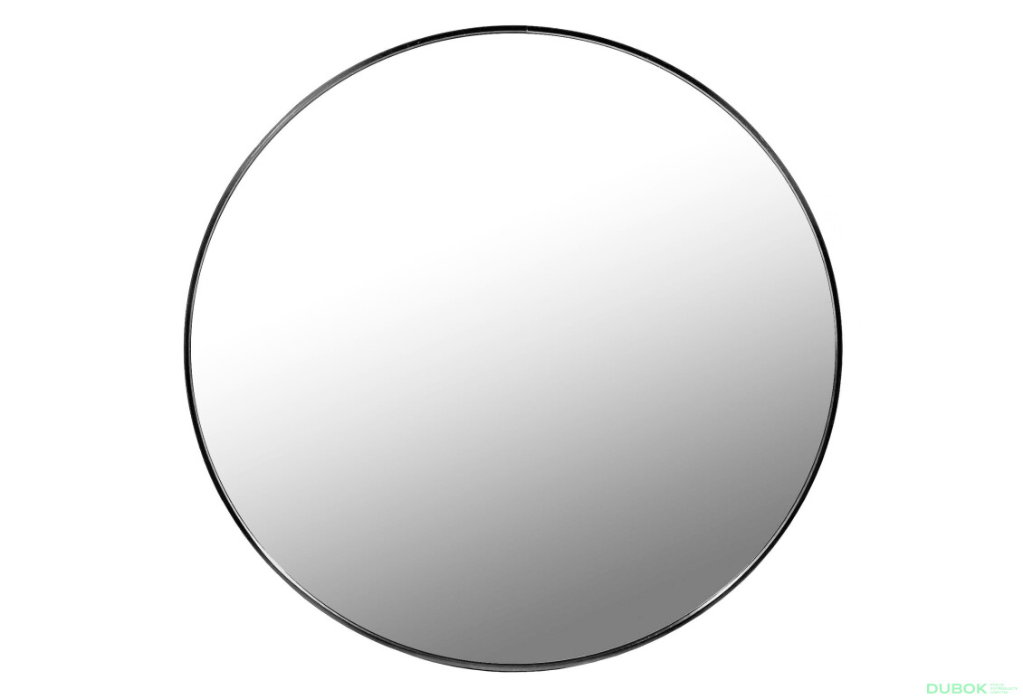 Zrcadlo 70cm černý rám
