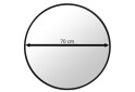 Zrcadlo 70cm černý rám - Fotografie 2 Fotografie 2 - Zrcadlo 70cm černý rám
