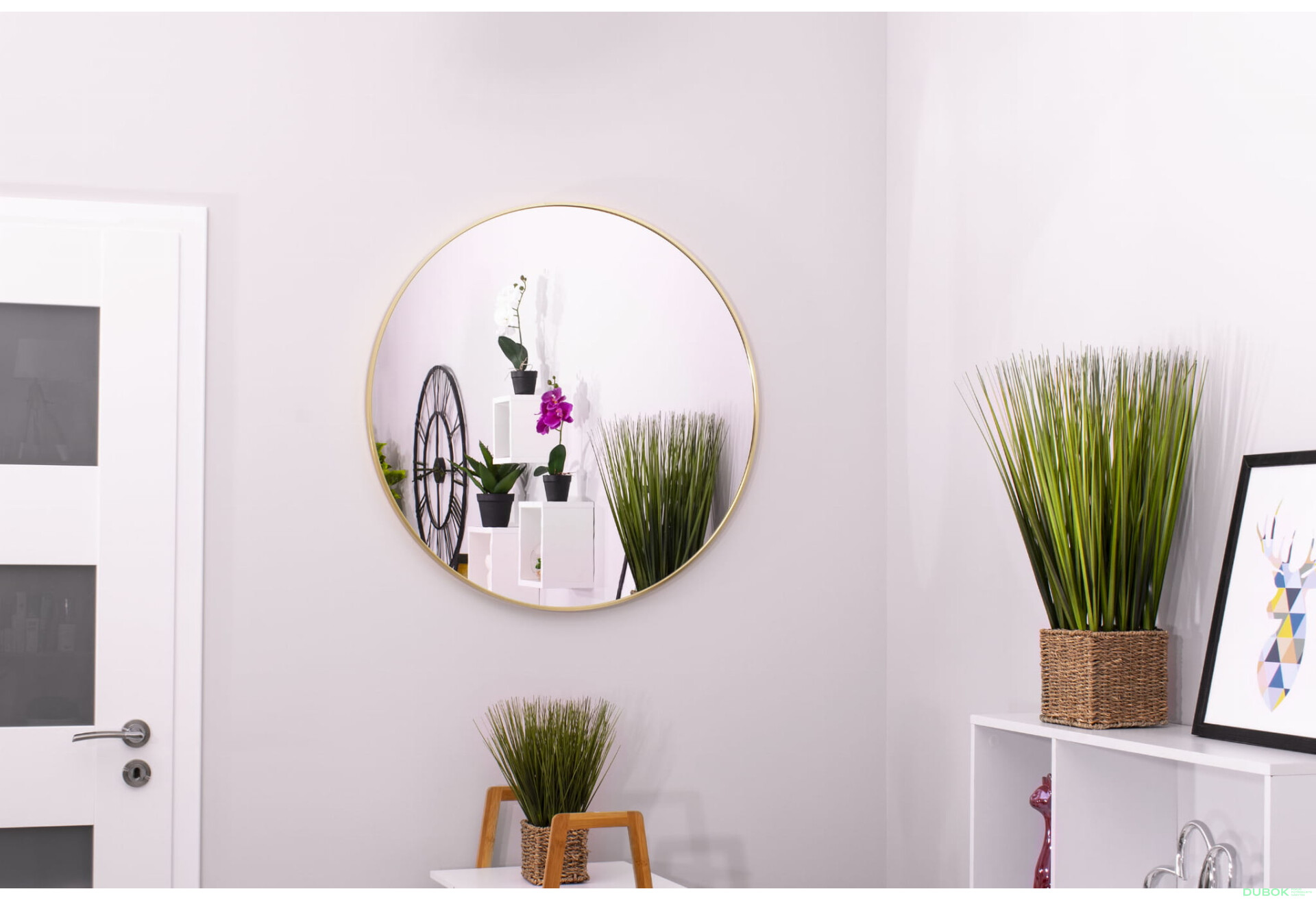 Fotografie 7 - Zrcadlo 60 cm zlatý rám