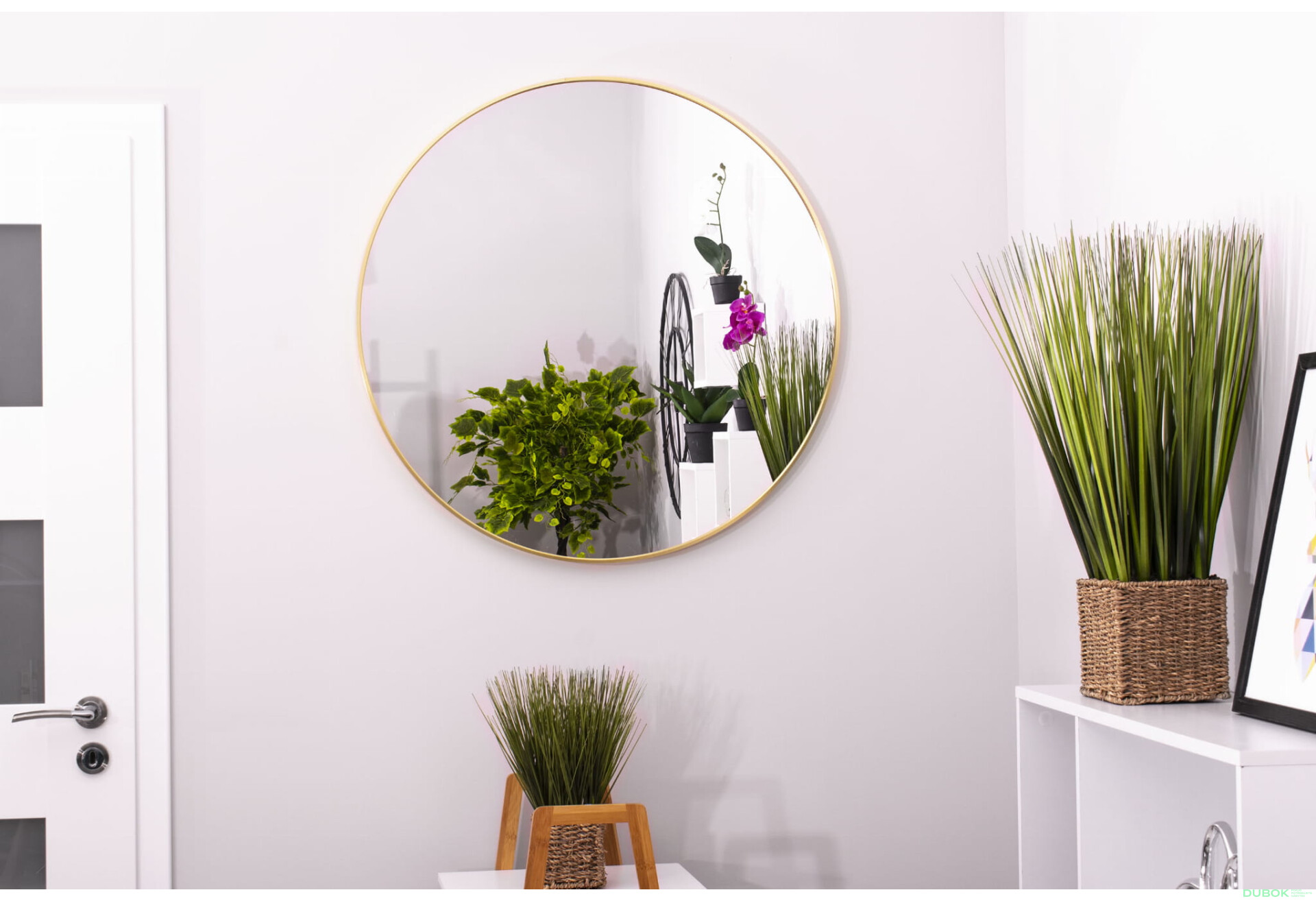 Fotografie 8 - Zrcadlo 60 cm zlatý rám