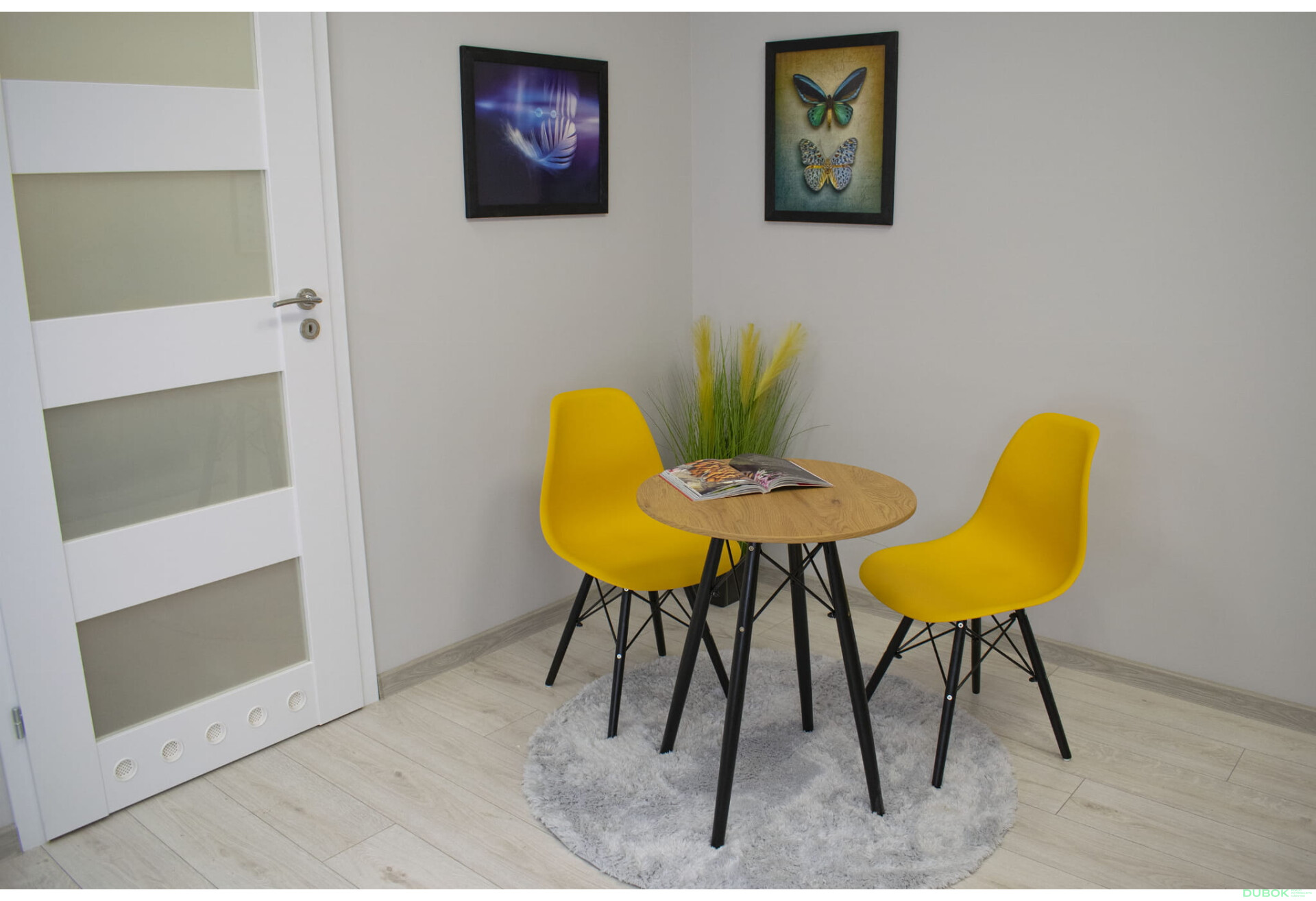 Fotografie 5 - Stůl TODI Kulatý 60cm - dub