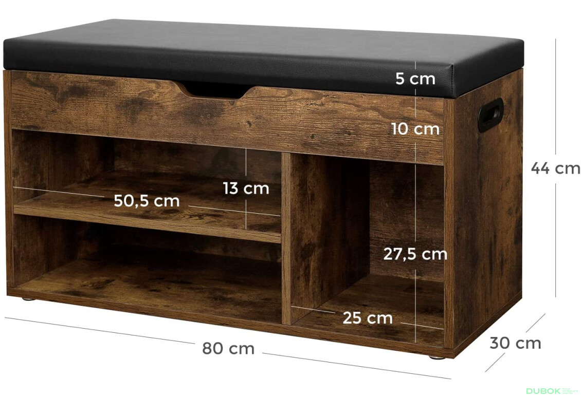 Fotografie 8 - Skříňka na boty se sedákem - LHS30BX