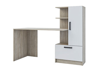 Počítačový stůl Standard, urban oyster / nymfea alba, pravá montáž
