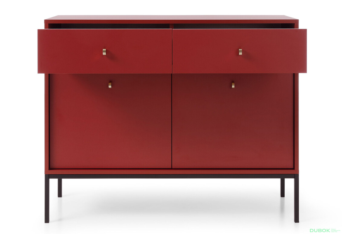Fotografie 3 - Komoda MKSZ104 Mono bordo
