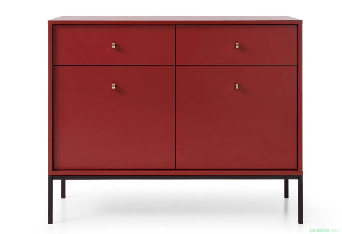 Fotografie 2 - Komoda MKSZ104 Mono bordo