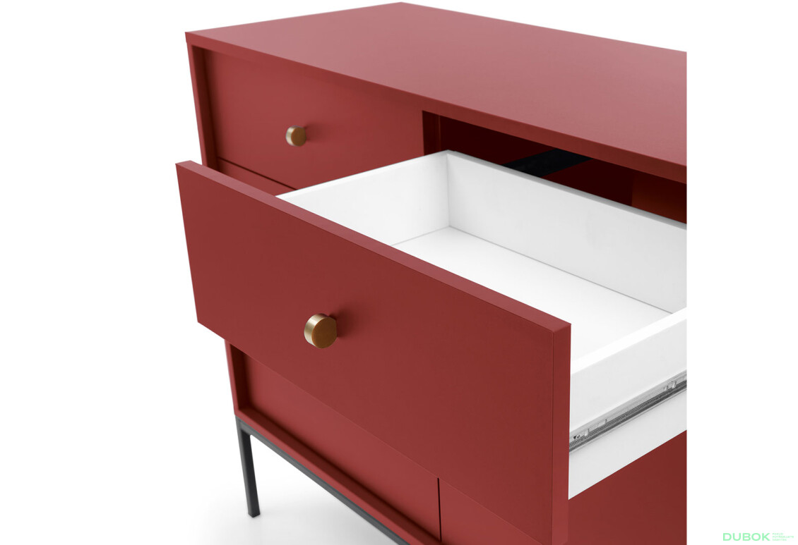 Fotografie 4 - Komoda MKSZ104 Mono bordo