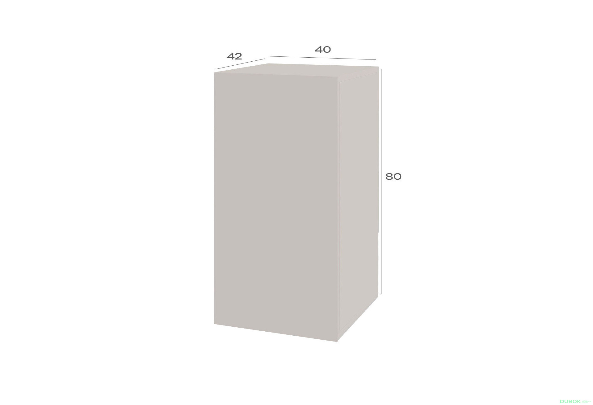 Fotografie 3 - Komoda 1D 40 cm kašmírová Space