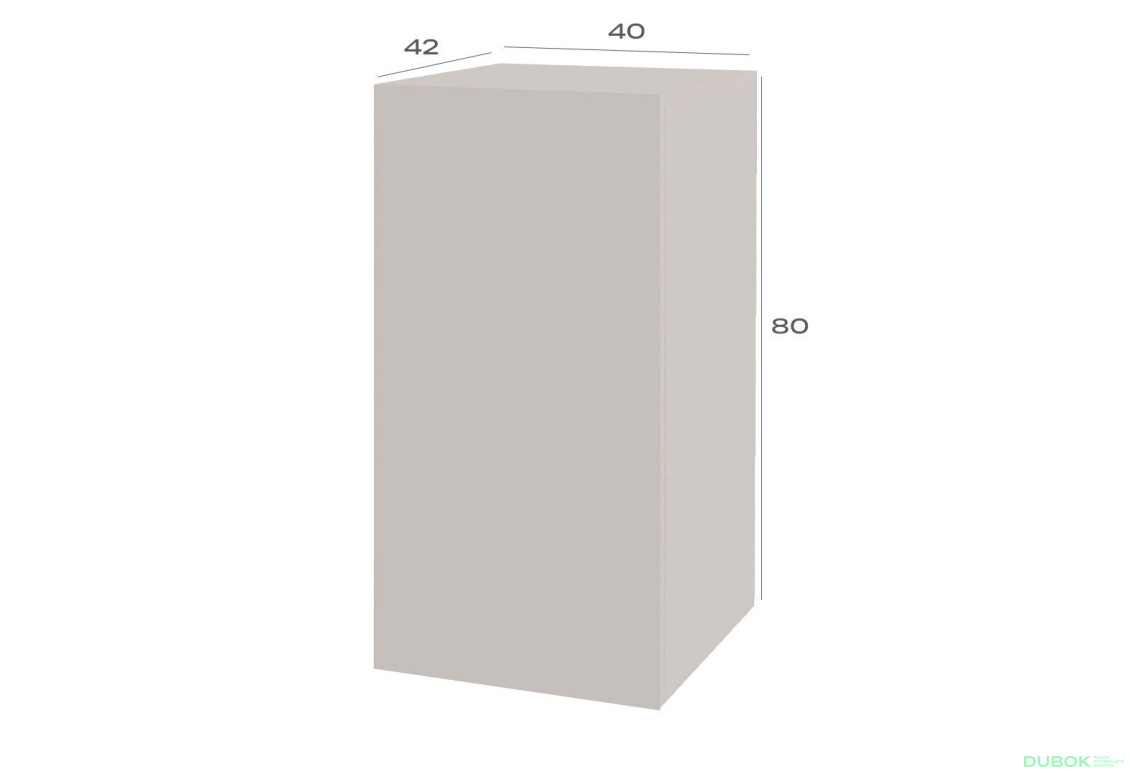 Fotografie 3 - Komoda 1D 40 cm kašmírová Space