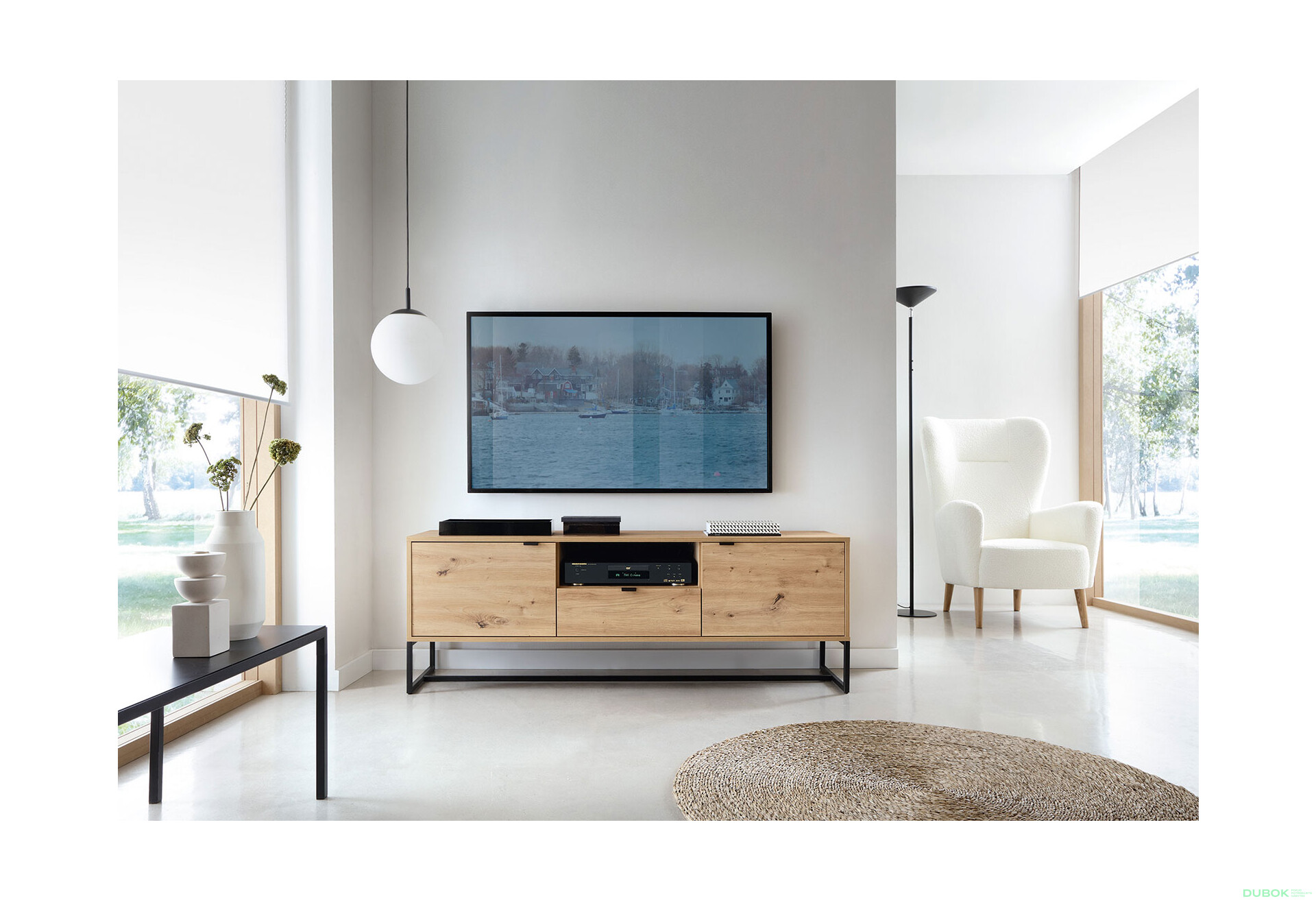 Fotografie 6 - TV stolek ARTV153 dub artisan Amber