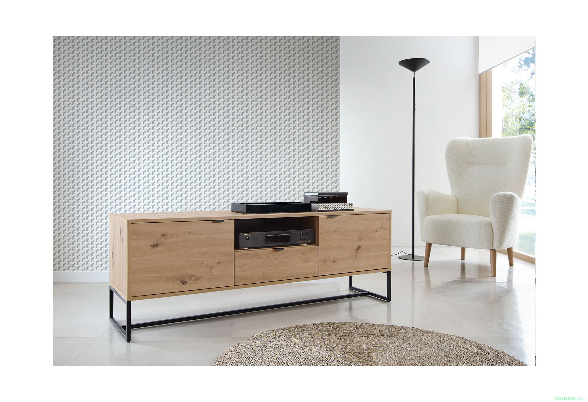 Fotografie 7 - TV stolek ARTV153 dub artisan Amber