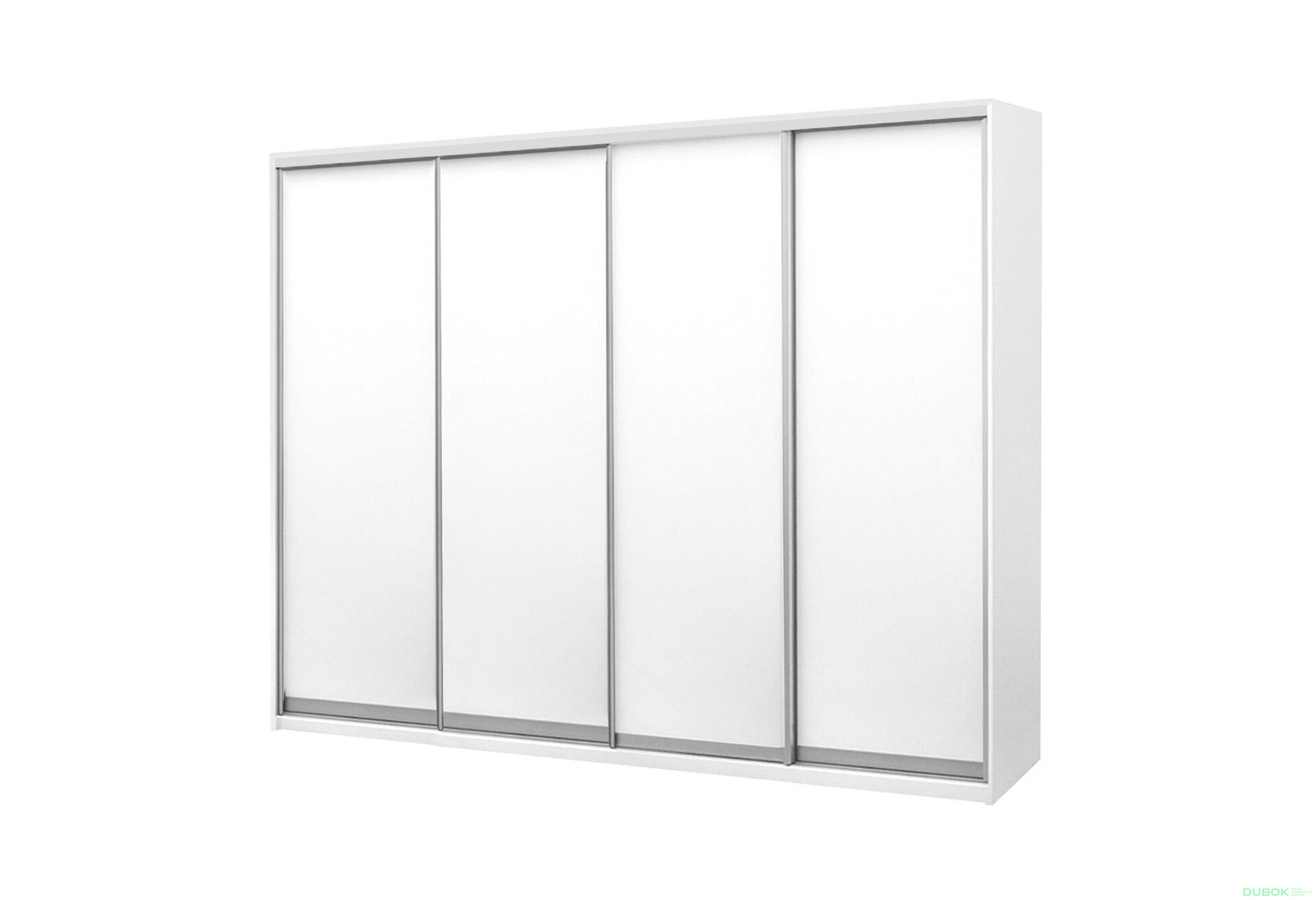 Fotografie 1 - Skříň s posuvnými dveřmi Komforto 4 DTD 250x240x60 cm Bílá