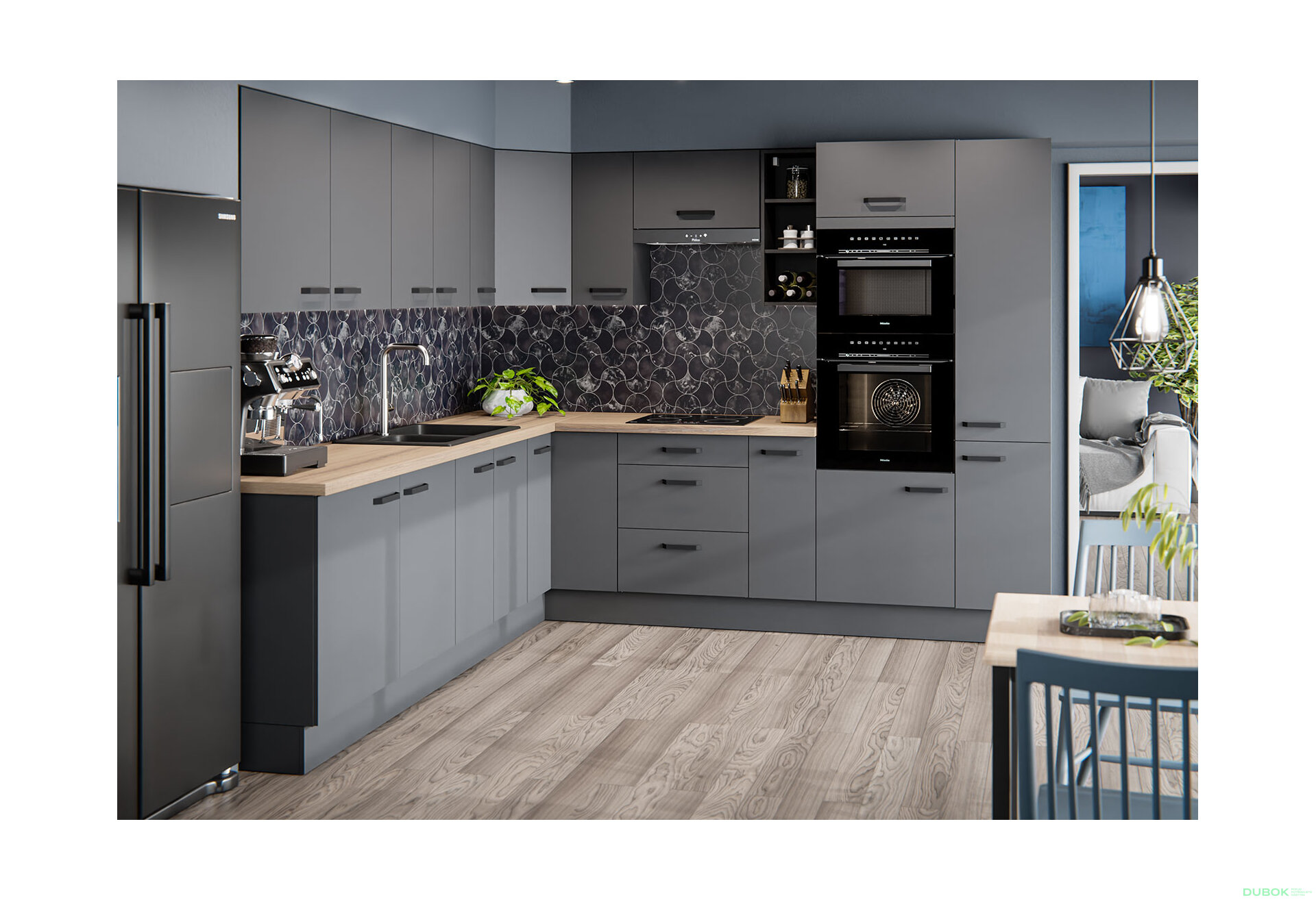 Fotografie 1 - Modulární kuchyně Nessa antracit