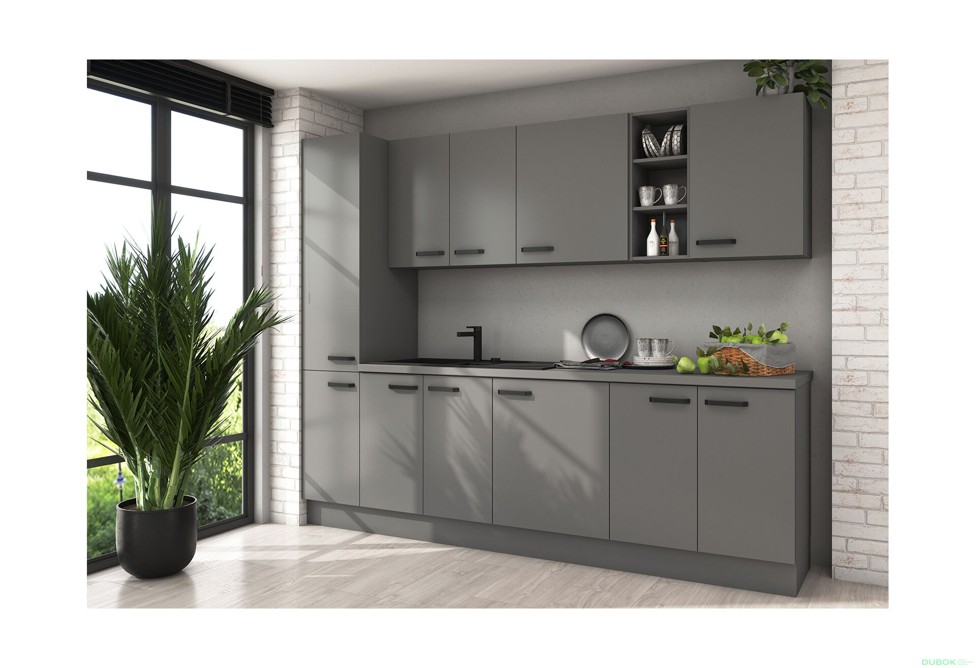 Fotografie 2 - Modulární kuchyně Nessa antracit