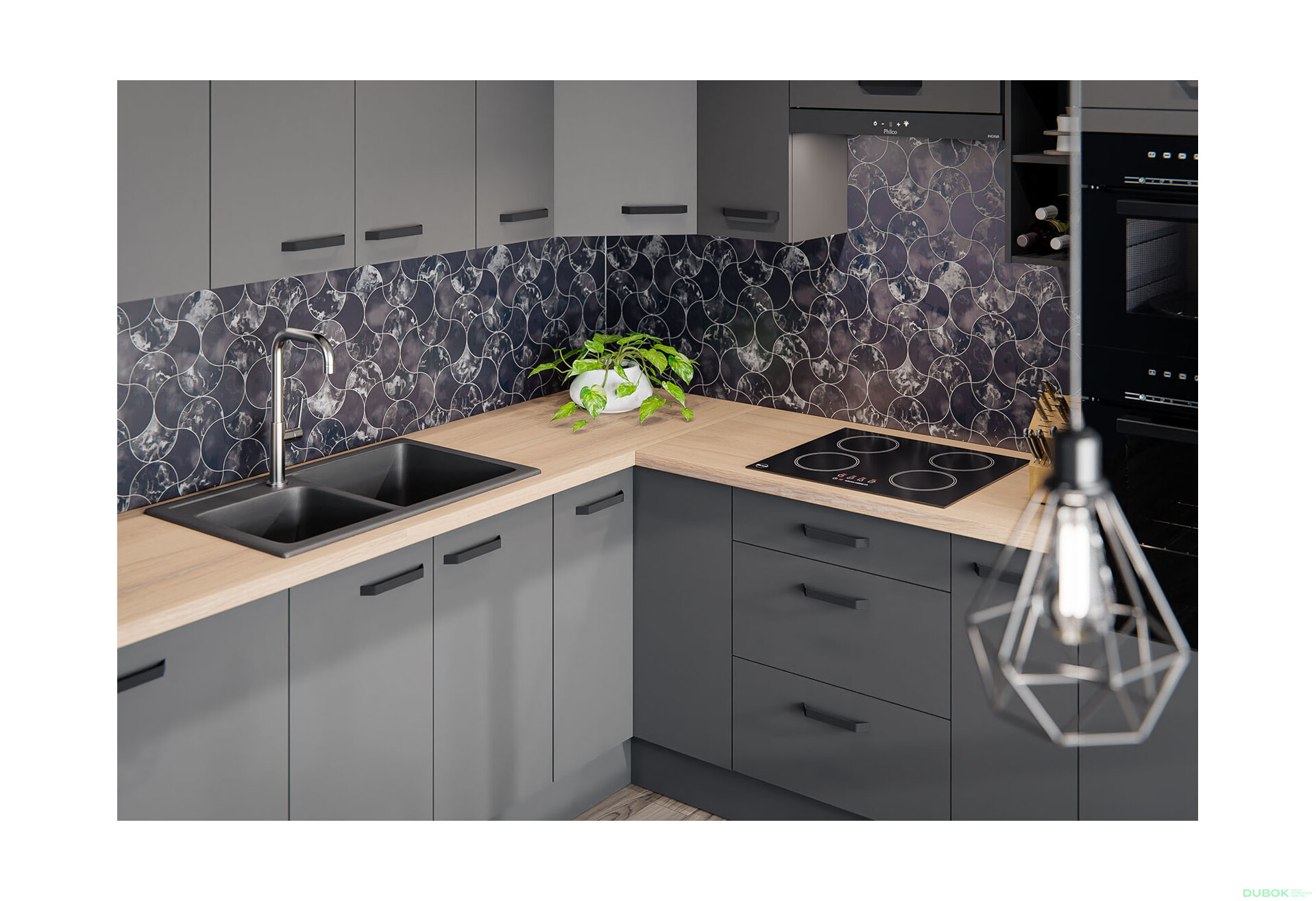 Fotografie 3 - Modulární kuchyně Nessa antracit