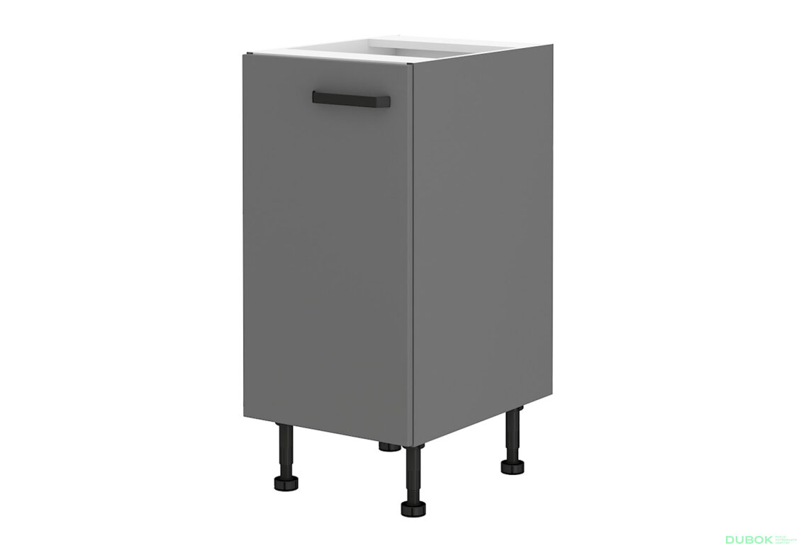 Obrázek 5224 - Kuchyňská sestava 2.6 m (II) Ava antracit / dub artisan + Nessa antracit Storaz-Lempert