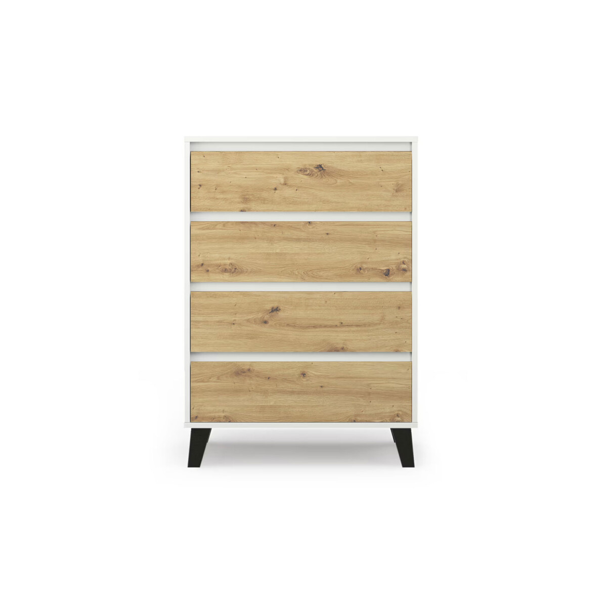 

Komoda Borg 4s/70 bílá / dub artisan