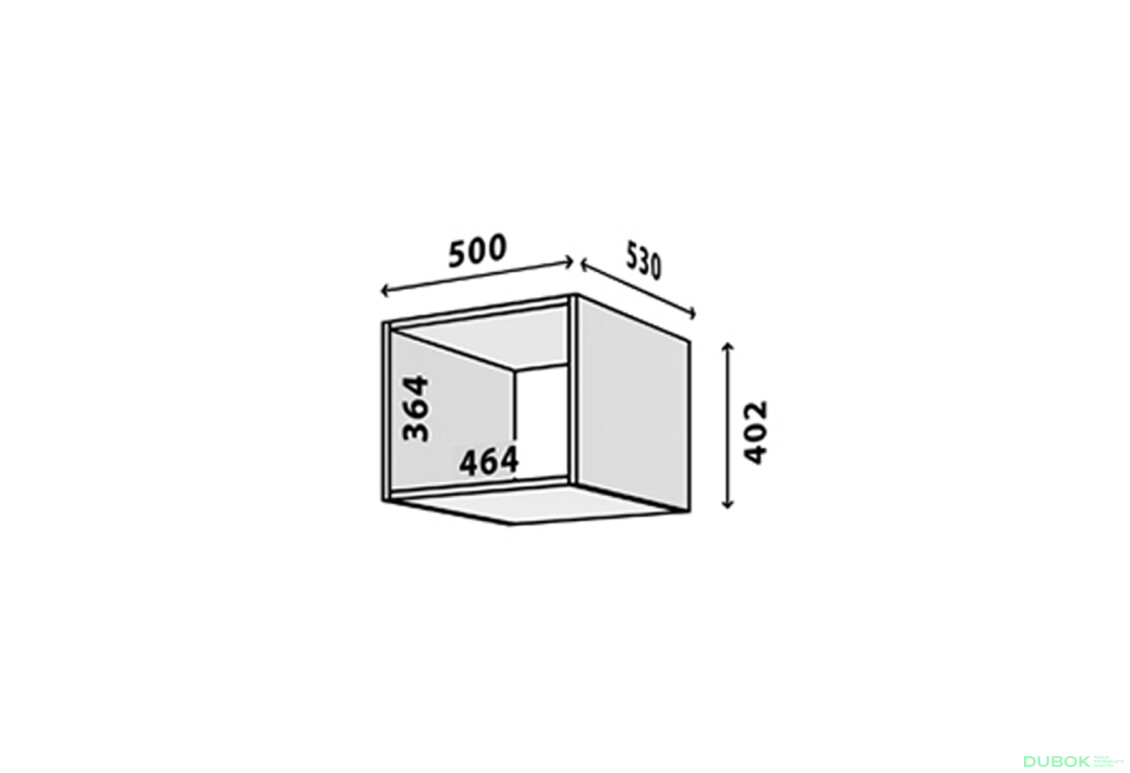 Fotografie 2 - Modul №11 A-500x402 DTD 18 mm dub appalache